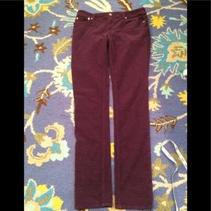 Tory Birch  Soft Muted Purple Corderoy Jeans